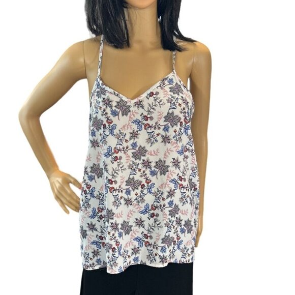 Paper Crane Chiffon‎ Camisole Top in White Floral size medium - Picture 4 of 8